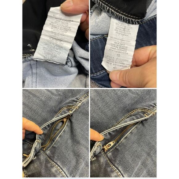 Democracy womens Ab Solution skinny jeans sz 10 9” rise blue jeans stretch denim - Picture 10 of 12